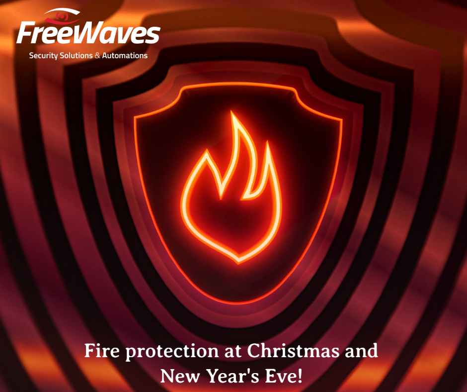 Fire protection with burglar alarm and fire detection system. FreeWaves Cyprus Security Systems